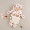 Warmer dicker Fleece Baby Strampler mit langen Ärmeln Neugeborenes Baby Winter Krabbelkleidung