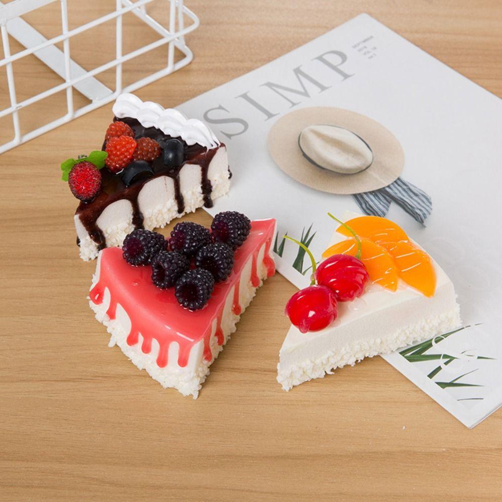 Can be Placed Cake Model PU Material Kids Toys Multipurpose Simulation Cake  Dessert Display
