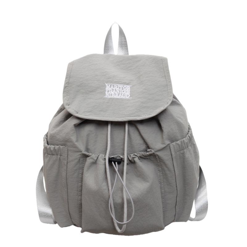 Schoolbag Korean Casual Versatile Nylon Canvas Bag Women's 1011 New Trendy Fashion Backpack Travel Bag Mountaineering Bag