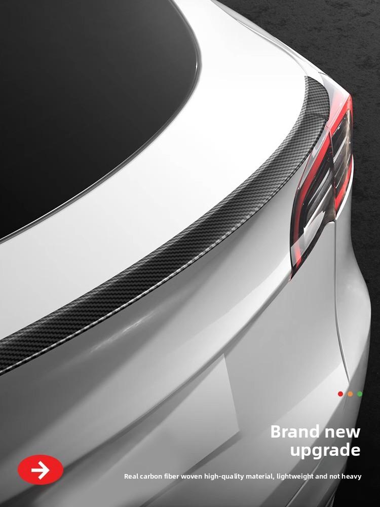 ALV1 Tesla Model 3/Y Tail Wing Renovation P Carbon Fiber Pattern Y Modification Decorative Accessories High Performance