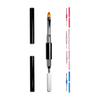 Yousheng Universal Nail Art Pen Easy Use Stainless Steel Dual Ended 2 in 1 Gel Nail Brush for Home