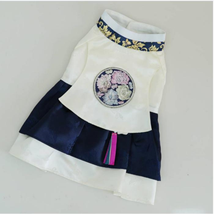 

KOREAN Palace Hanbok Dog Clothes{red,navy) XL-Navy