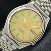 GENUINE VINTAGE SEIKO 5 AUTOMATIC JAPAN MENS GOLDEN COLOR DIAL WATCH A702604-1 R209-a702604