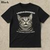 Undiagnosed Cat with Motion Meme T-Shirt Cursed Cat Funny Meme Ironic Cat Lover Gift Oddly Specific Unhinged Shirt Men Clothing