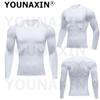 Men's Running Long Sleeves T-Shirts Base Layer Basketball Sports Tight Gym Fitness Top Cycling Clothes Quick Dry S M L XL 2XL 3XL