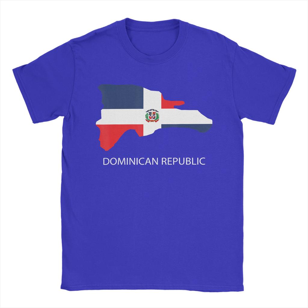 Unisex TShirt DR Dominican Republic Flag Vintage Pure Cotton Tee Shirt Short Sleeve T Shirt Crewneck Clothes Birthday Present