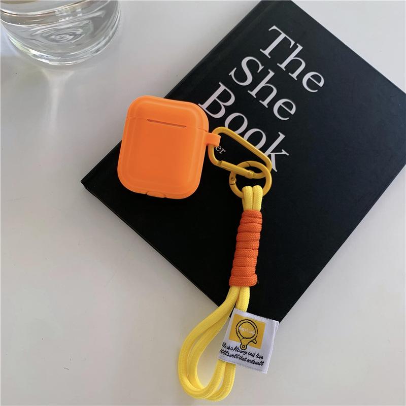 Ins Solid Color Simple Wind Suitable for AirPods 1 Generation Protective Case Second Generation 1 Generation Pro1 Apple Bluetooth Headset Case Female