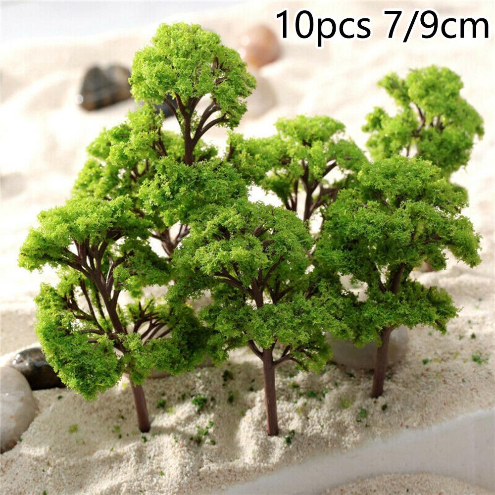 Architectural Model Tree Scenery Layout Plastic Accessories 10PC Garden