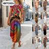 Vestidos Casuais de Manga Curta com Gola Redonda para Verão e Primavera