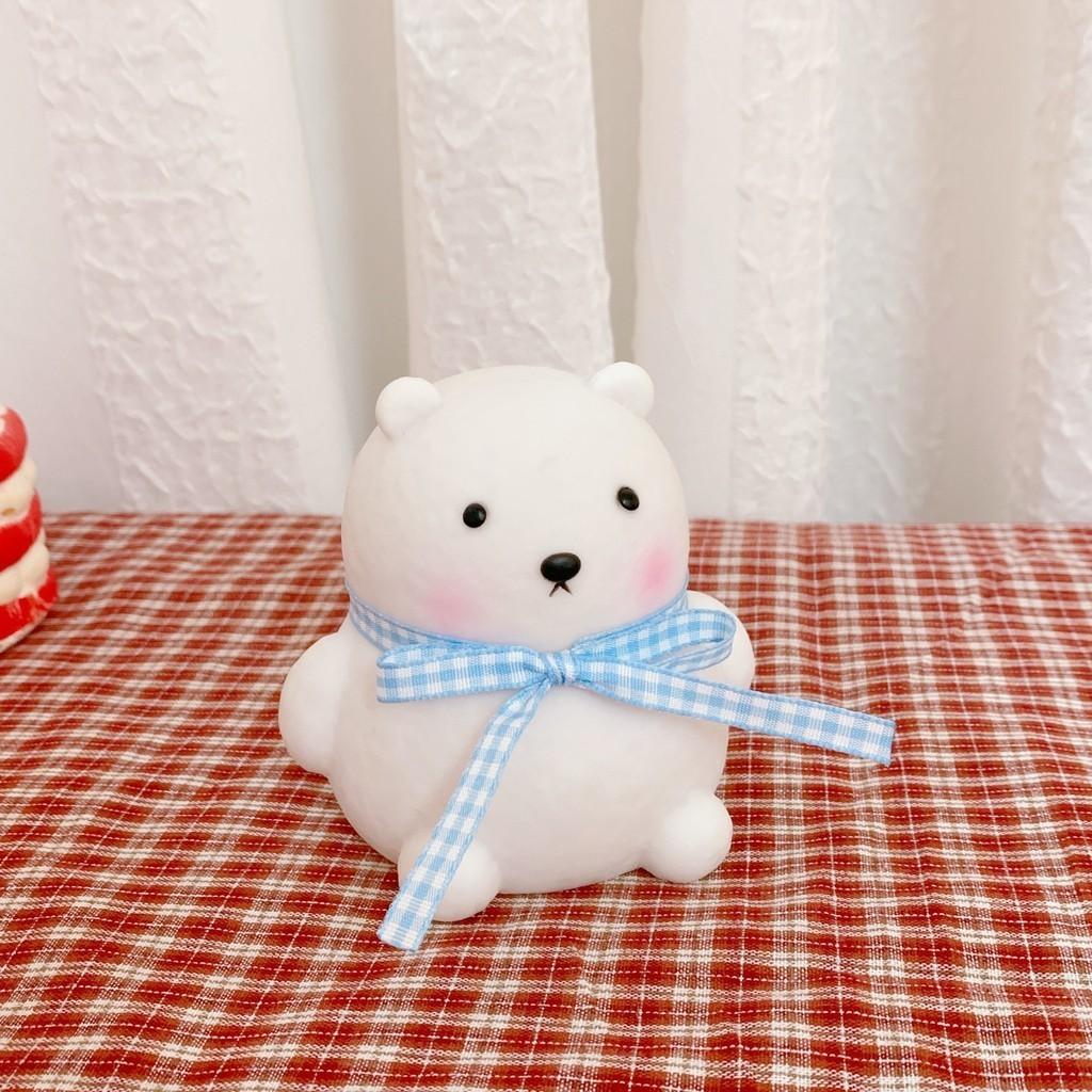 Lamp Battery Night Powered Twocolor Cartoon Cute Ribbon Bear Shaped Lights