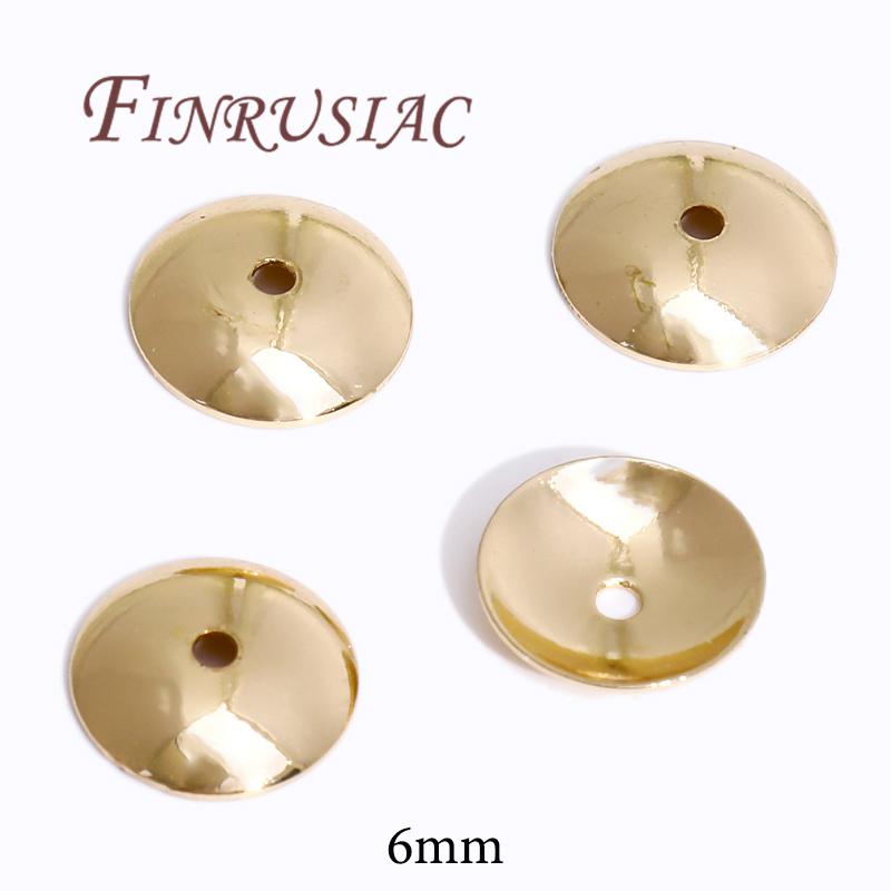 18K/14K Gold Plated Beads Cap For Jewelry Flower Bead Caps Jewelry Making Supplies Spacer Beads DIY Bracelets Accessories