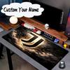 Benutzerdefinierter Name Mauspade Juventus Herzschlag Logo Mauspade, Gaming Mauspade, Tastaturmatte, Schreibtischdekoration für Computer Notebook Fan Geburtstagsgeschenk
