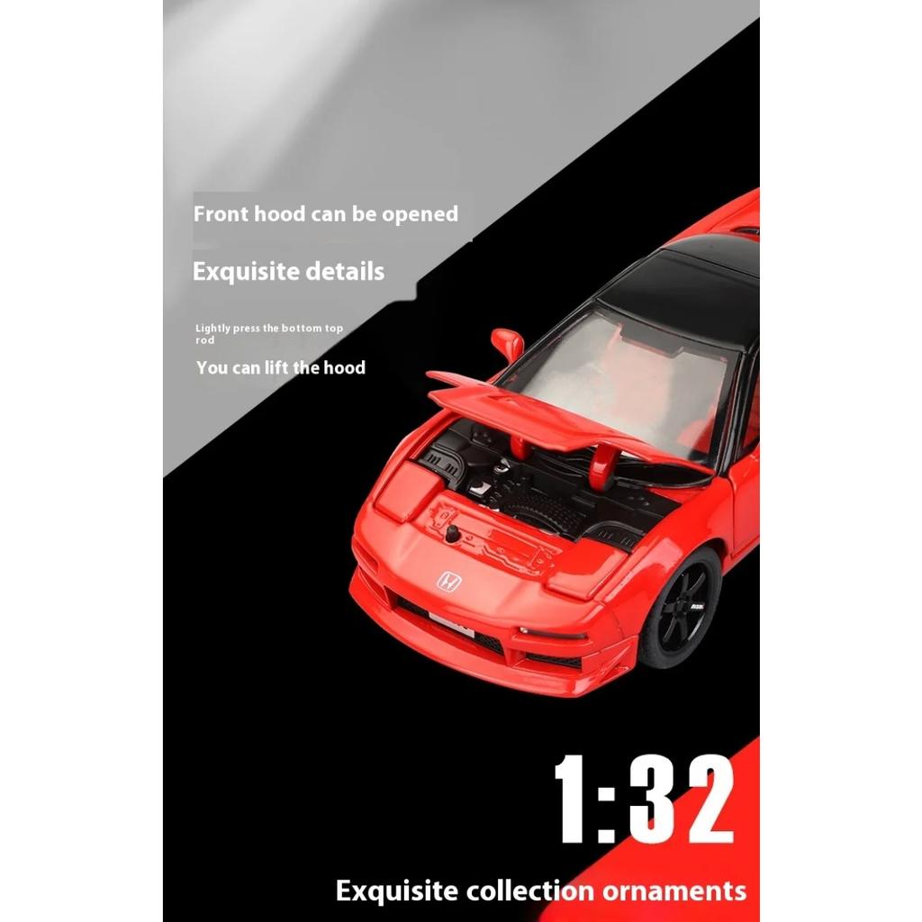 1/32 Scale Honda Acura NSX NA1 Alloy Diecast Sports Car Metal Model Doors Opened Pull Back Toy Collection Decorative Fine Ornament