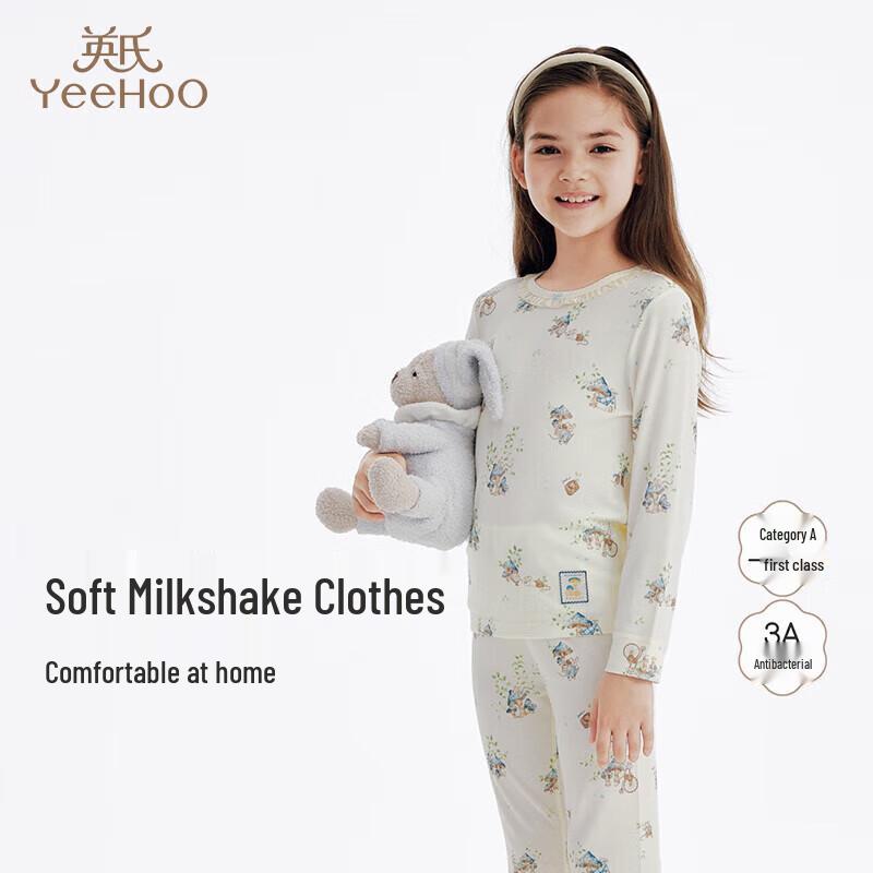 YEEHOO Kids  Milk Silk Long Sleeve Thermal Homewear 150CM