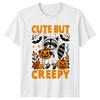Cute But Creepy TShirt Raccoon Halloween Gift For Him And Her