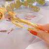 Gold-Plated Bamboo Joint Open Bangle – Versatile New Chinese Style Women’s Fashion Bracelet