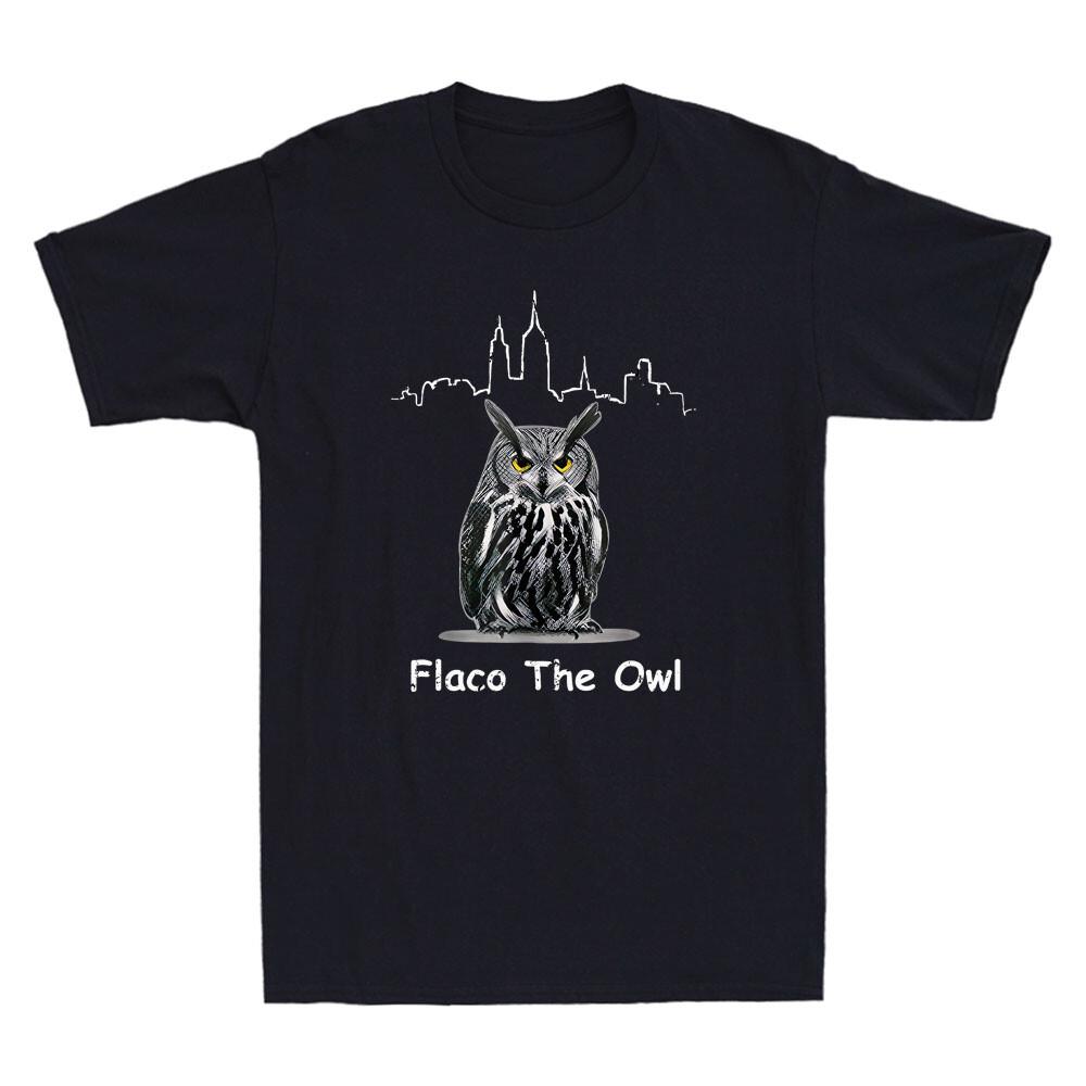 Flaco The Owl Humor Quote Funny Owls Lover Gift Retro Men Short Sleeve T-shirt XXL