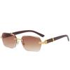 Fashion Brand Luxury Designer Rimless Sunglasses Men Women Vintage Trendy Outdoor Shades Glasses Party Casual Sunglasses