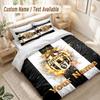Custom Name Bedding Set 3 PiecesJuventus FC Print Duvet Cover + 2 Pillowcases Soft Bed Decor