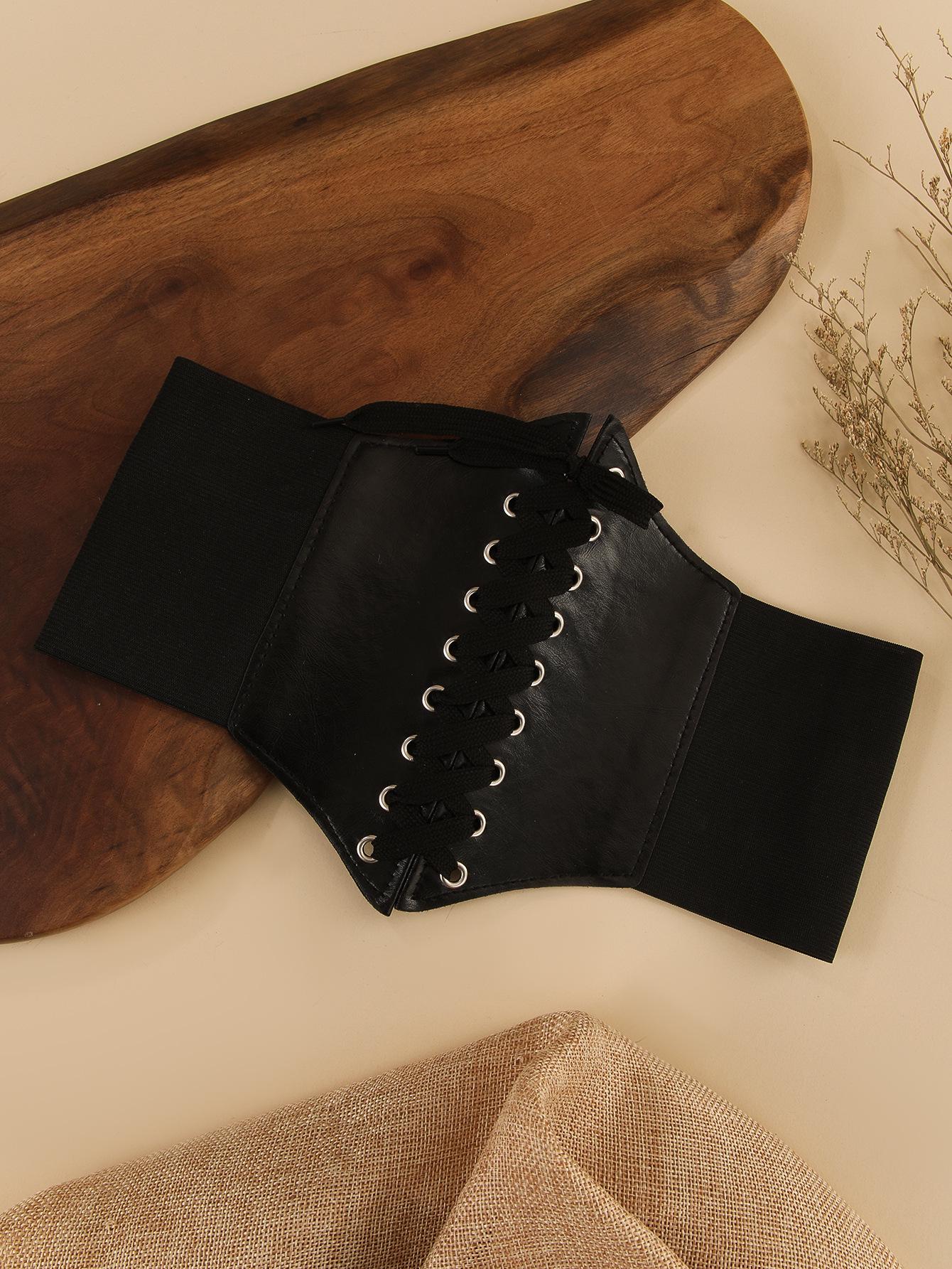 

Женский пояс-аксессуар на шнуровке из ПУ-кожи с принтом бабочек. Size 75