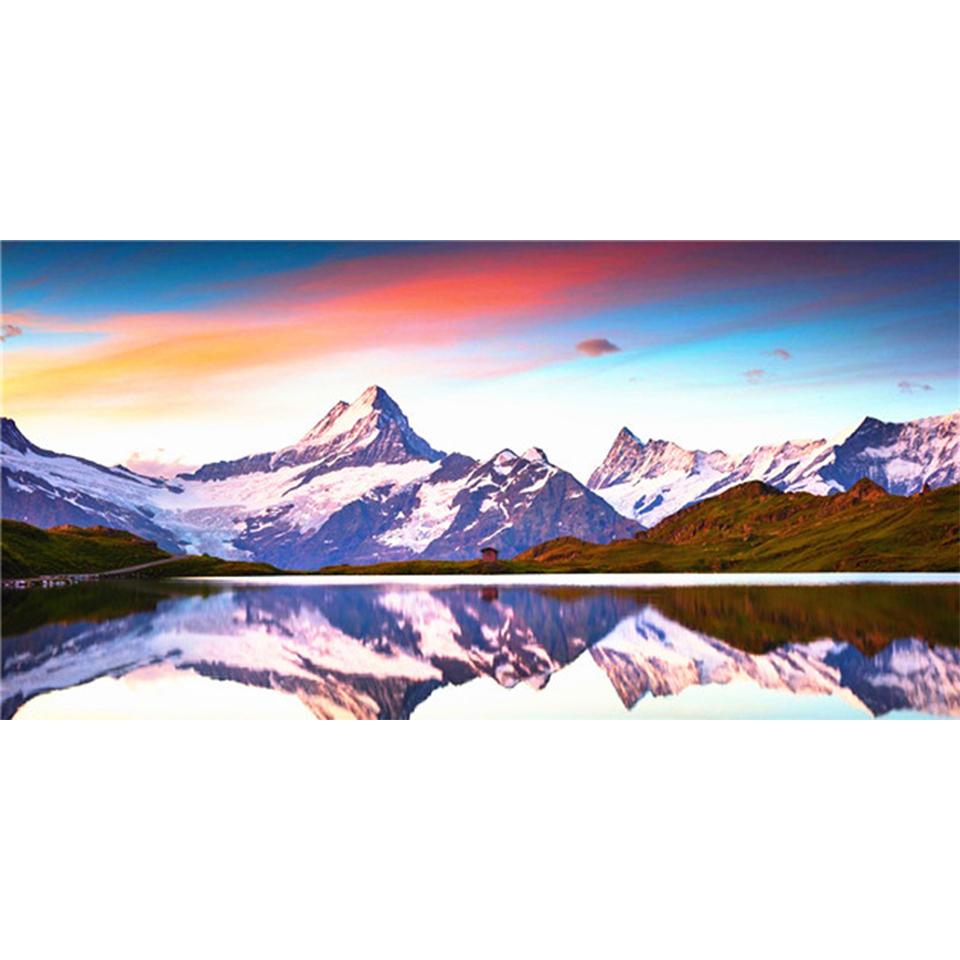 

5D DIY алмазная живопись пейзаж полная квадратная/круглая Алмазная вышивка подарок комплект для вышивки крестом горный хрусталь украшение изображение Full Round 20x30CM