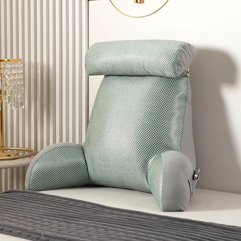 Bedside Soft Pack Backrest Cushion - Neck, Reading, and Lumbar Support Pillow
