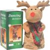 Twerking Reindeer Santa Toy, Electric Musical Dancing Santa Elk Xmas Interactive Plush Deer Toy Reindeer Stuffed Animal Decoration