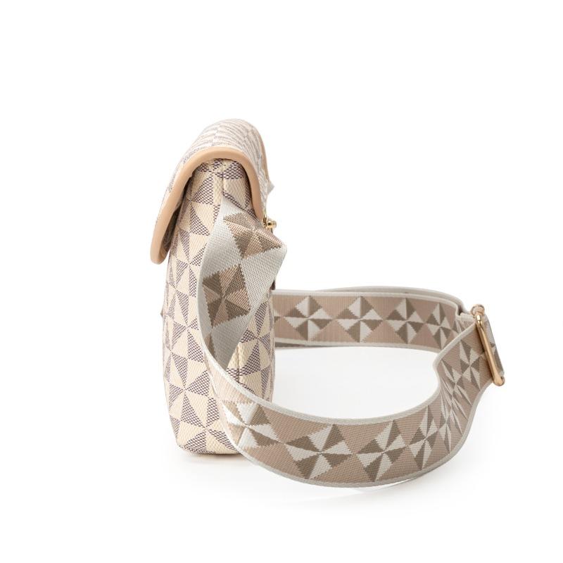 Women's single shoulder messenger bag women's fashion versatile new wide shoulder strap windmill printed small bag