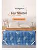 Dual-Season Mattress Pad with Rattan Base – Cooling, Summer/Winter Use for Single/Double Beds, Ideal for Dorms