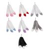 Soft Plush Tail Keychain Pendant Lovely Plush Hanging Decorations Keyring Charm for Purse Bag Backpack Handbag