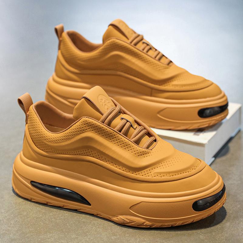 

Мужская обувь 2024 года, осень, новый тренд, толстая подошва, увеличивающая рост, спортивная обувь для серфинга, молодежная, молодежная, универсальная, повседневная обувь 39 хаки