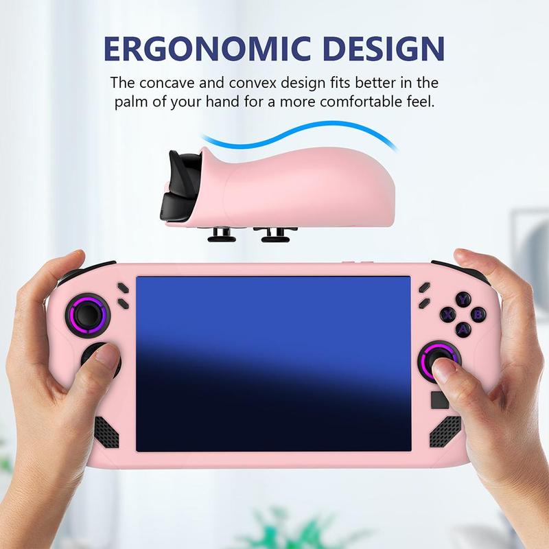 For Legion Go S Soft Silicone Anti-Slip Shockproof Case Handheld Drop-proof Sweat-proof Game Console Protective Cover