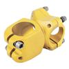 25.4*38 Aluminum Alloy Mountain Bike Short Handlebar Fixed Stem Cycling Accessory(Black)