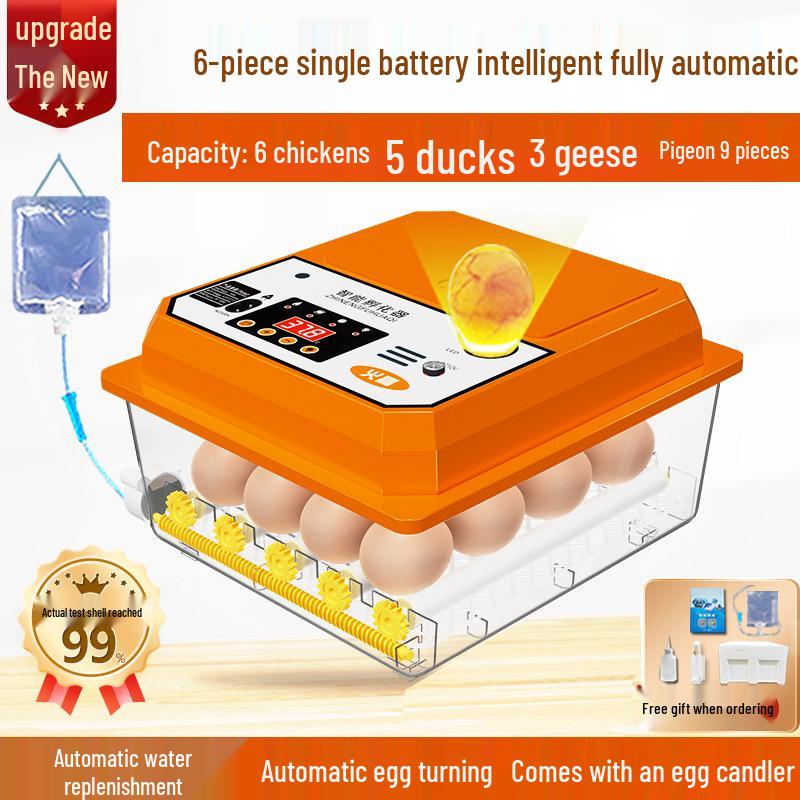 Home Use Fully Automatic Incubator: Hatch Chicken, Duck, Goose, Quail, Pigeon, Peacock Eggs