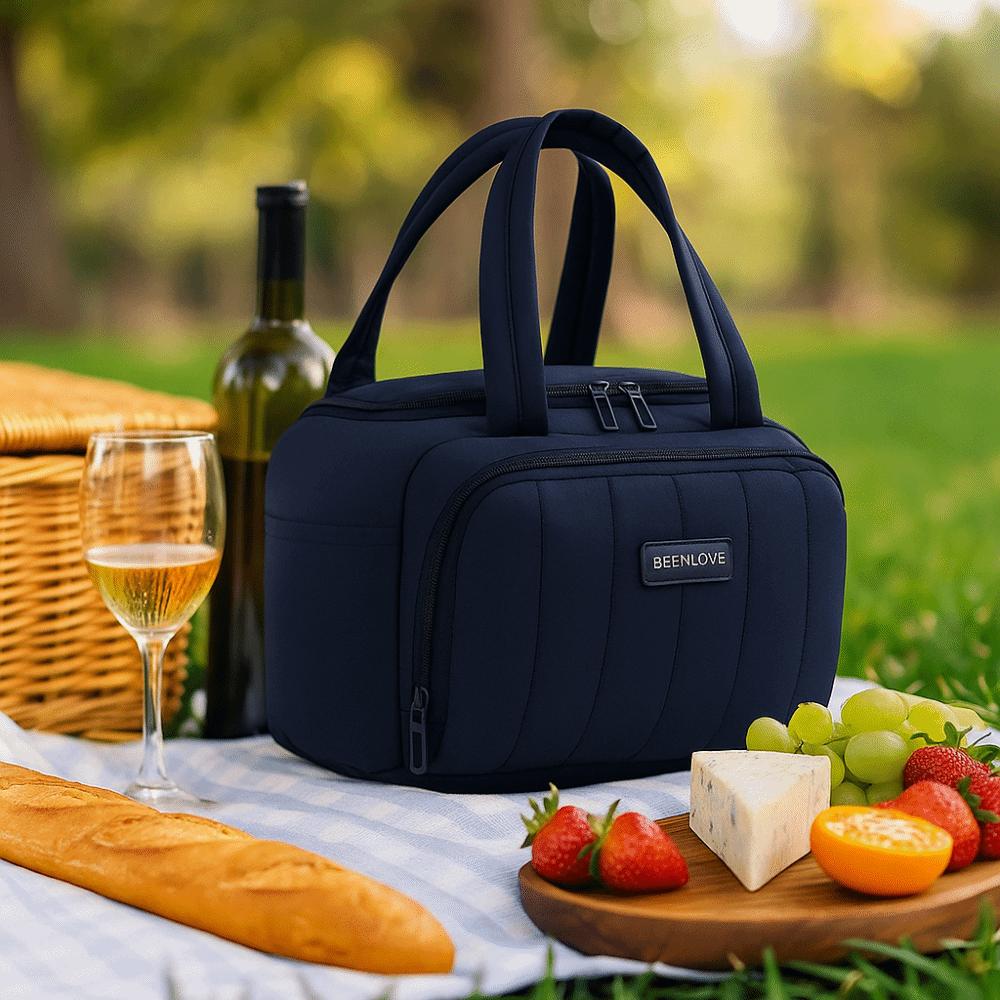 Large Capacity Insulated Lunch Bag Insulated Design Food Storage Handbag Picnic Bag Picnics