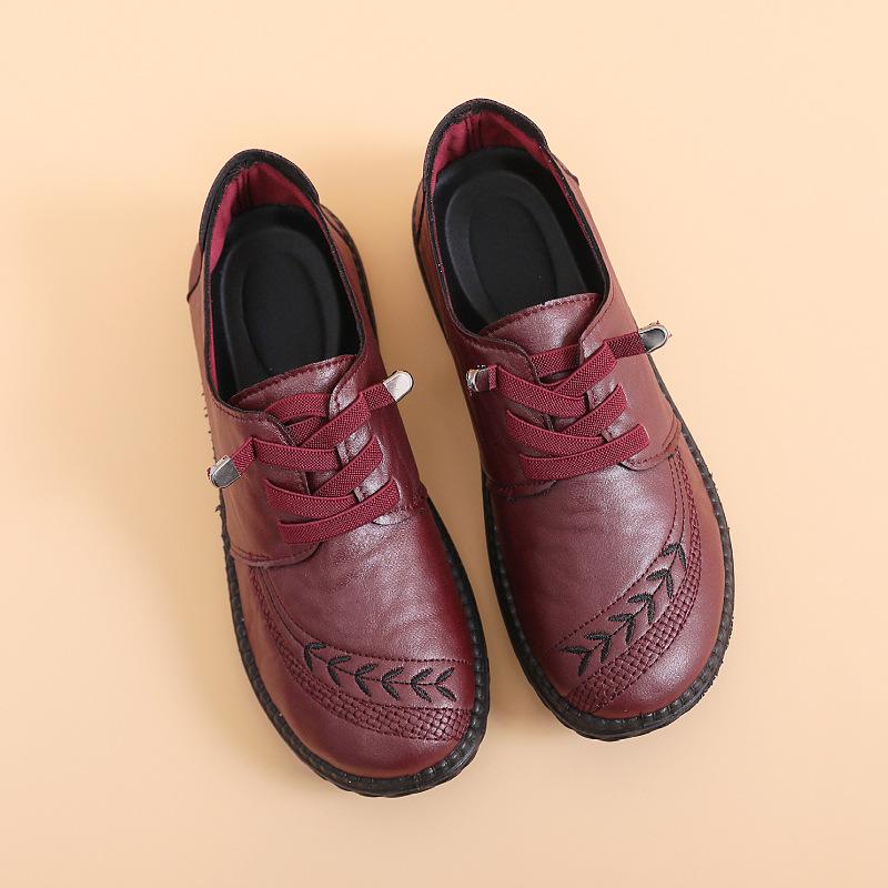 Cloth Shoes Spring and Autumn New Women's Single Shoes One Pedal Beef Tendon Sole Non-slip Soft Sole Comfortable Middle-aged and Elderly