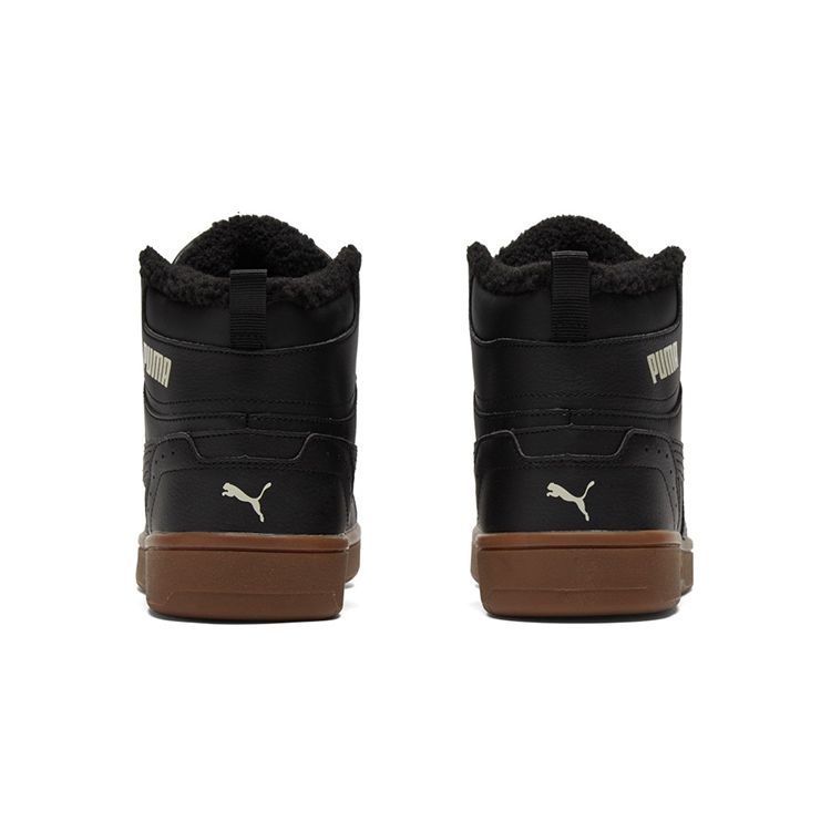 Puma Rebound Joy Fur - Schwarz Gum Unisex Sneaker Whisper-White 375576-06