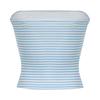 Strapless Women Tube Tops Cropped Off Shoulder Backless Short Tank Summer Party Club Stripedsolid Mini Vest 2024 New