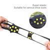 10 tachuelas nieve hielo garra antideslizante nieve hielo termo plástico elastómero escalada zapatos picos empuñaduras tacos sobre zapatos cubre crampones