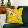 2 Pack Yellow Hummingbird Bird Pillow Covers Double Sided Print Floral Butterfly Cushion Cases Home Decor