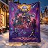 Final Fantasy Pattern Blanket for Home Decoration, Bed, Sofa, Car Travel, Camping, Suitable for All Seasons, Birthday Christmas Gift