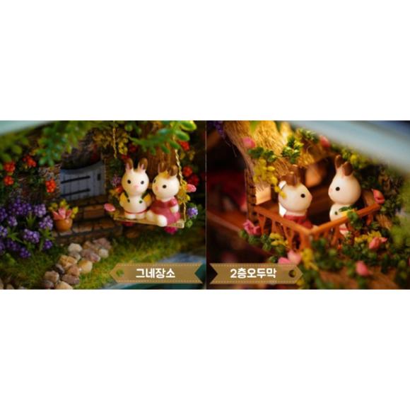 Miniatura Fai da Te Scatola di Latta - Casa nella Foresta