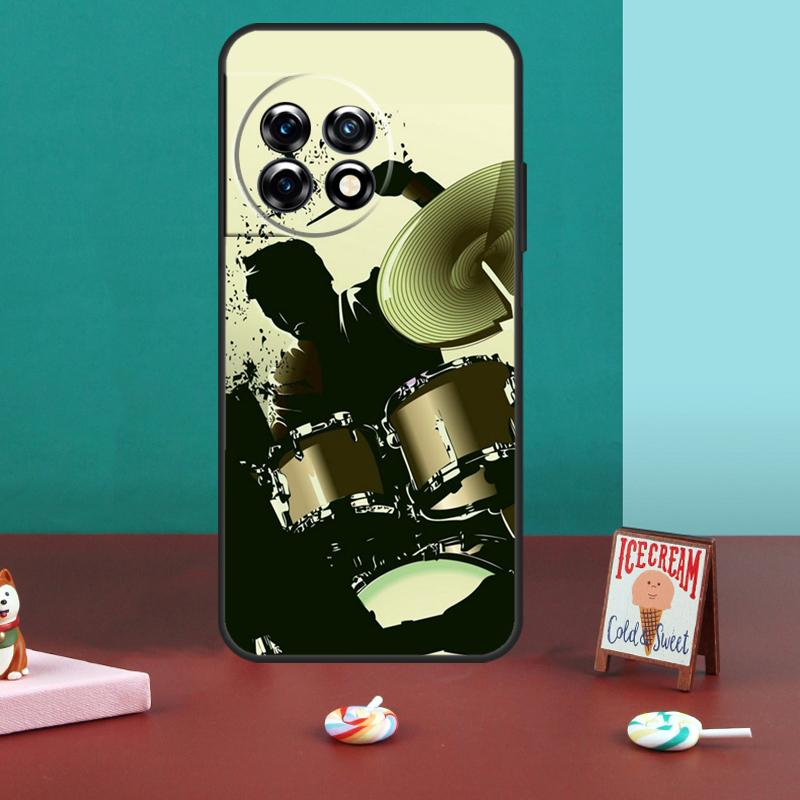 Drum Drummer Music Dj Case For OnePlus 13T 10T 8T 10R 12R 13R 15 13 12 11 10 9 Nord 5 CE 2 3 4 Lite N20 N30 Cover