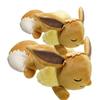 Pokemon Eevee Plyšové hračky Anime Pokémon Plyšové panenky 60cm Obří Roztomilý Vycpaný Polštář Eevee Spící Vánoční Dárky pro Děti