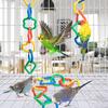 20pcs Link Clip Plastic Hooks Interchangeable Link for Classroom Playroom Children Learning Toy Parrots Bird Toy