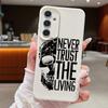 Lettered Skull Pattern Case For Samsung A18 A57 A37 A17 A56 A36 A26 A16 A55 A35 A25 A15 A54 S21 FE S22 S23 S24 Plus S25 S26 Ultra Silicone Cover