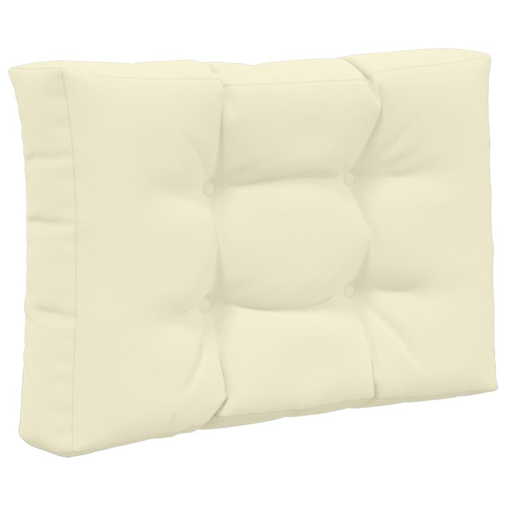 Outdoor Sofa Cushions 3 Pcs Cream Polyester
