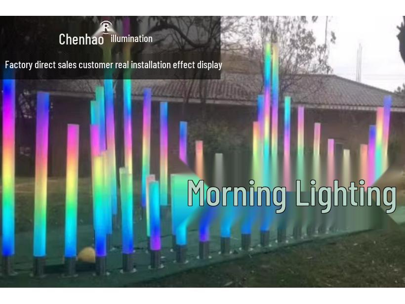 Interactive LED Cylinder: Colorful Touch & Sound-Control Light for Scenic Decoration