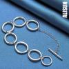 925 Sterlingsilber Rundes O-Ring Armband, Modischer Hochzeitsschmuck