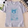 Summer Bear Graphic Tee Unisex Causal Short Sleeve Round Neck Printed Tshirt Unisex Round Neck T Shirts Clothes